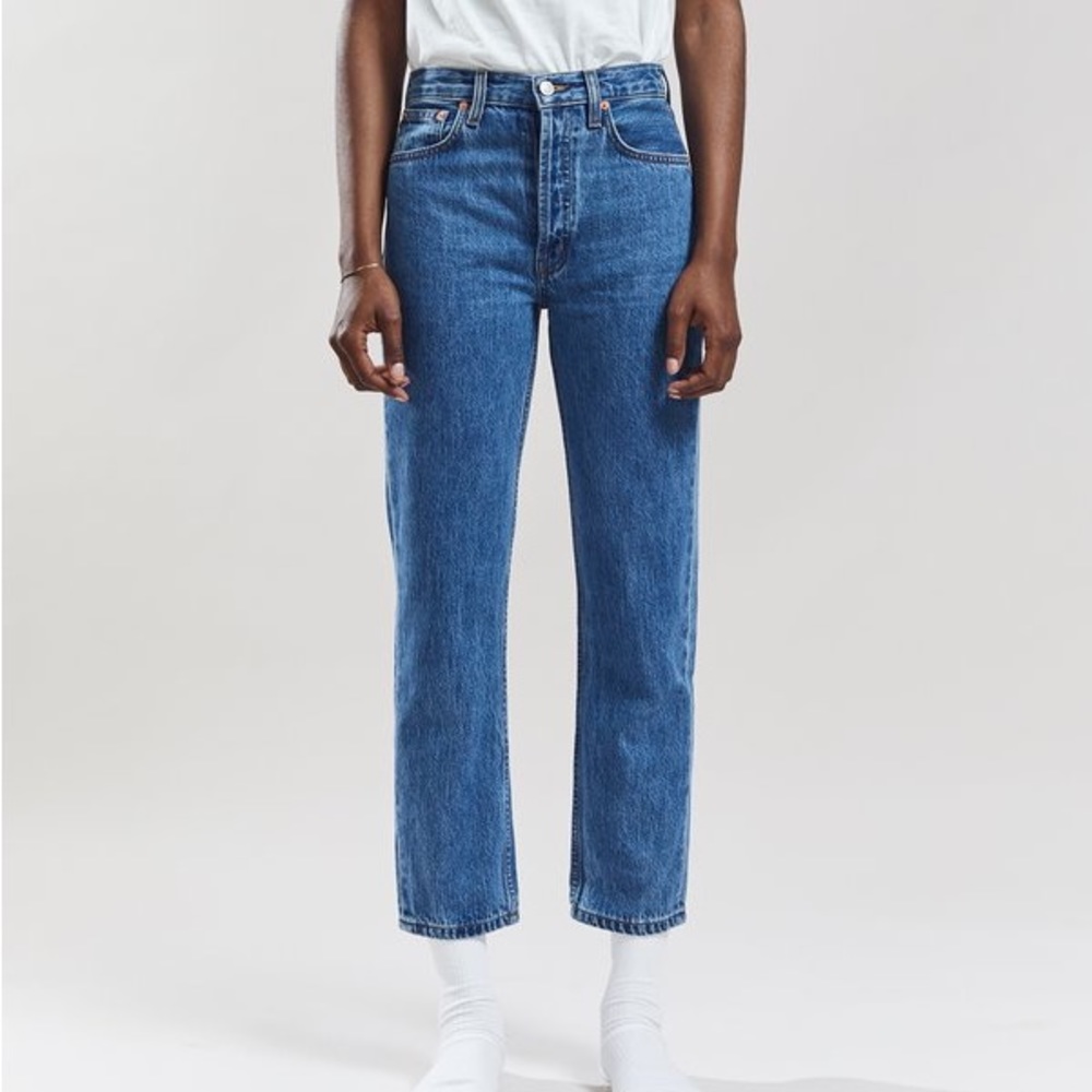 Still Here - Tate Jeans Sz 24 in Farm Blue - $235 Orig.